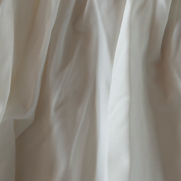 NATURAL LIFE silky white tennis skort w/ smocked waist- NEW - Picture 7 of 12